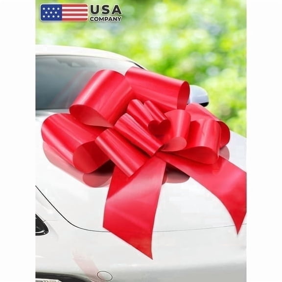 Zoe Deco 30 Inch Giant Red Car Gift Bow (US Company)