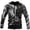 D1-Black831, variant on Men's Viking Zip Up Hooded Jacket Thick Fleece Sweatshirt Elder Raven Chainmail Rune Print Dark Tribal Outerwear With Pocket