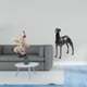 thumbnail image 2 of Figuras de payasos,Estatua de payaso,escultura,adorno de mesa,Estatua de perro de resina,Estatua de perro galgo de resina,figura de animal para estante,Escultura coleccionable,adorno de, 2 of 8
