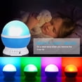 thumbnail image 4 of Luckkid Baby Night Light Moon Star Projector 360 Degree Rotation - 4 LED Bulbs 9 Light Color Changing with USB Cable, Unique Gifts for Men Women Kids Best Baby Gifts, 4 of 5