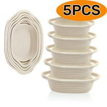 Kabuer Cotton Rope Storage Baskets, 5PCS Woven Storage Baskets Set Nesting Bins for Toy Snack Gift