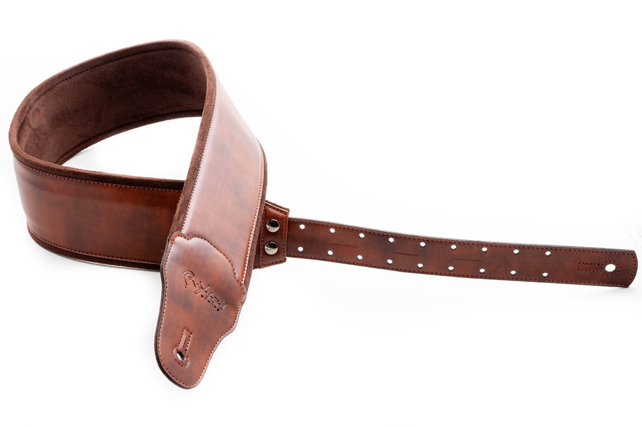 RightOn! Bassman Charm-80 Bass Guitar Strap - Brown