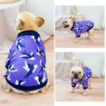 thumbnail image 3 of Yidarton Pet Fall/Winter Bulldog Dog Dog Clothes Return Swallow Bullfighting Wei Yi Teddy Koji Dog Warm Clothes dark blue, 3 of 8
