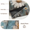 thumbnail image 2 of Vintage Daisy Bathroom Rug Washable 2x3 Entryway Rug Non Slip Pastoral Floral Butterfly Wooden Front Door Mat Low Pile Indoor Doormat Throw Floor Carpet for Kitchen Bedroom Entrance, 2 of 8