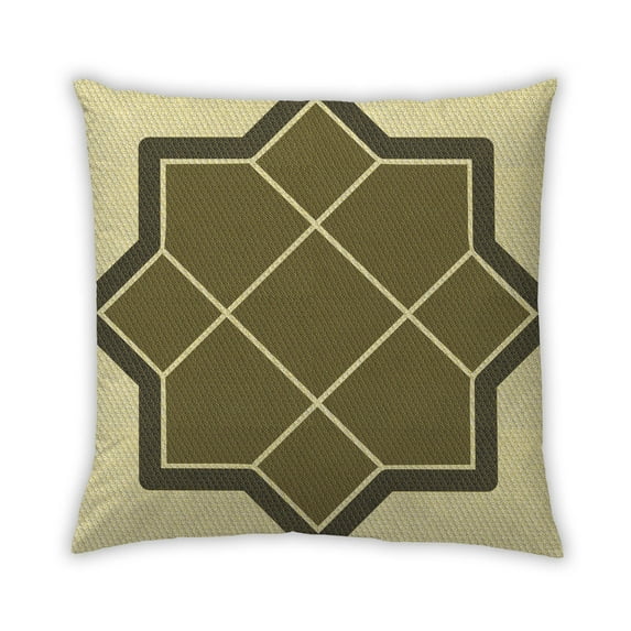 Ahgly Company Outdoor Square Contemporary Throw Pillow, 18 inch by 18 inch
