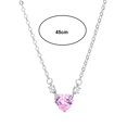 thumbnail image 5 of Naierhg Women Necklace Elegant Temperament Hypoallergenic Gift Fashion Jewelry Shiny Faux Crystal Heart Pendant Ladies Clavicle Necklace for Dating, 5 of 7