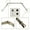 Antique Brass, variant on Central Design AWI-Bay-14 0.8125 in. Bay Window Curtain Rod with Side Rod Extends Upto 20 to 36 in. & Center Rod Extends Upto 38 to 72 in., Antique Brass