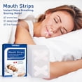 thumbnail image 1 of Cinta bucal para respirar por la nariz, 60 piezas, tiras para dormir, tiras bucales antirronquidos, cinta bucal, tiras bucales para dormir para ronquidos, 1 of 3