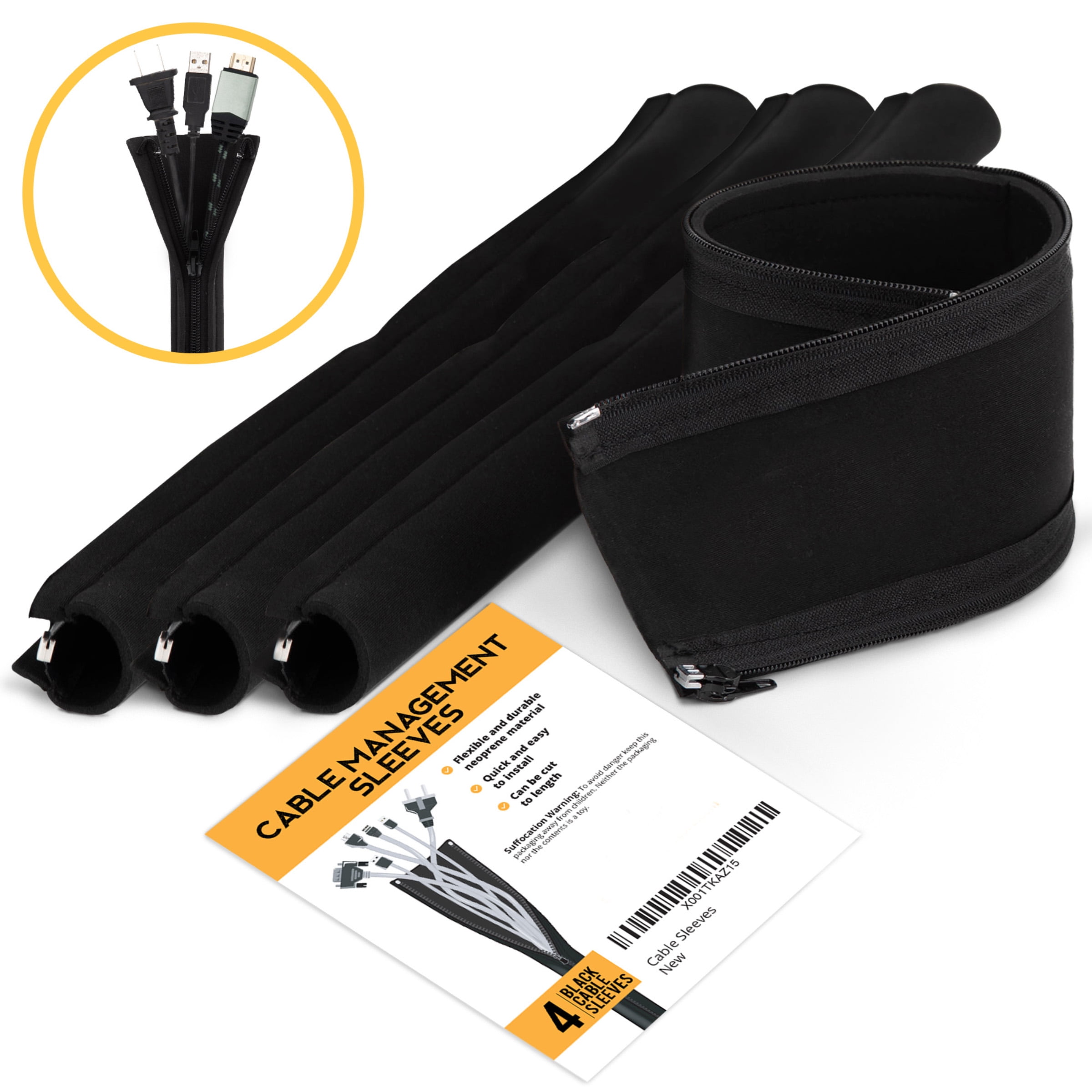 Cable Management Sleeves Cord Containing System by Edison Supply