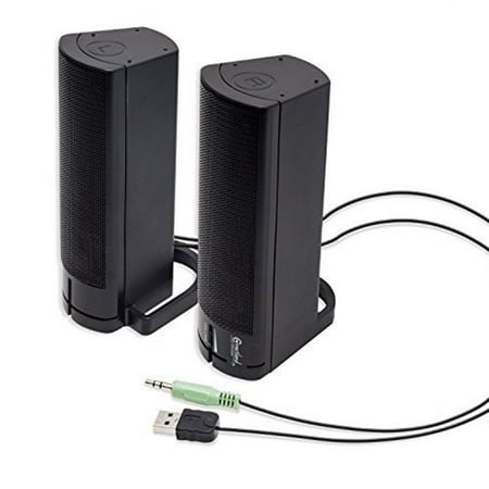 Syba USB Powered Desktop Monitor Stereo Speaker Sound Bar