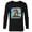 Black, variant on Disney Moana Maui Heihei and Pua Tropical Ocean Heroes - Long Sleeve T-Shirt for Men - Customized-White