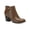 Cognac Smooth2, variant on Womens Masrinaa Microsuede Ankle Booties