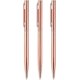 thumbnail image 1 of 3 Pack Slim Ballpoint Pen Black Ink Medium 1.0mm Writing Pen for Wedding Business Office Students, 1 of 4