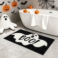 thumbnail image 4 of Gothic Rug Ghost "Boo!" Indoor Halloween Rug 15.8"x23.6", Plush Gothic Cute Fun Halloween Bathroom Rugs Non Slip Kitchen Mat, Halloween Throw Area Rugs for Front Door Indoor Doormat, 4 of 6