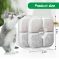 thumbnail image 3 of 16 Pack Cat Water Fountain Replacement Filters Fit for 2.5L Fountain with Whiskers Pattern Triple Action Water Pet Cat Drinking Fountain Filter Pack of 12, 3 of 7