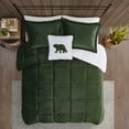 thumbnail image 3 of Woolrich Polyester Velour Comforter Set with Green and Ivory Finish WR10-3887, 3 of 5