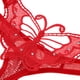 thumbnail image 3 of Bragas de Mujer de Encaje Suave Ahueca Hacia Fuera Los Calzoncillos de Mariposa Transparentes Calzoncillos - rojo, Única SM SunniMix ropa interior femenina de algodón, 3 of 7