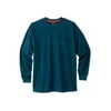 Boulder Creek By Kingsize Men's Big & Tall Heavyweight Crewneck Long-Sleeve Pocket T-Shirt