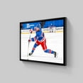 thumbnail image 3 of Frameworth Alexis Lafreniere 20x29 Canvas Framed Rangers Shooting, 3 of 7