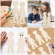 thumbnail image 2 of 7pcs Kids Craft Wood Painting Cutouts Wooden Boy Figurines For Diy Ornaments Preschool Educational Handcrafts Safe Natural Wood, 2 of 4