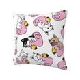 thumbnail image 2 of Wukai French Bulldog Duck Premium Polyester Fleece Pillow Covers with Hidden Zipper Closure,Luxuriously Soft and Durable-16"x16", 2 of 7