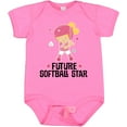 thumbnail image 3 of Inktastic Future Softball Star Girl Girls Baby Bodysuit, 3 of 5