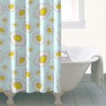 thumbnail image 4 of Light Blue Daisy Flower Pattern Shower Curtain 36"x72" ,Bathroom Decorative Shower Curtains Set with 12 Hooks,Modern Waterproof Washable Shower Curtain, 4 of 6