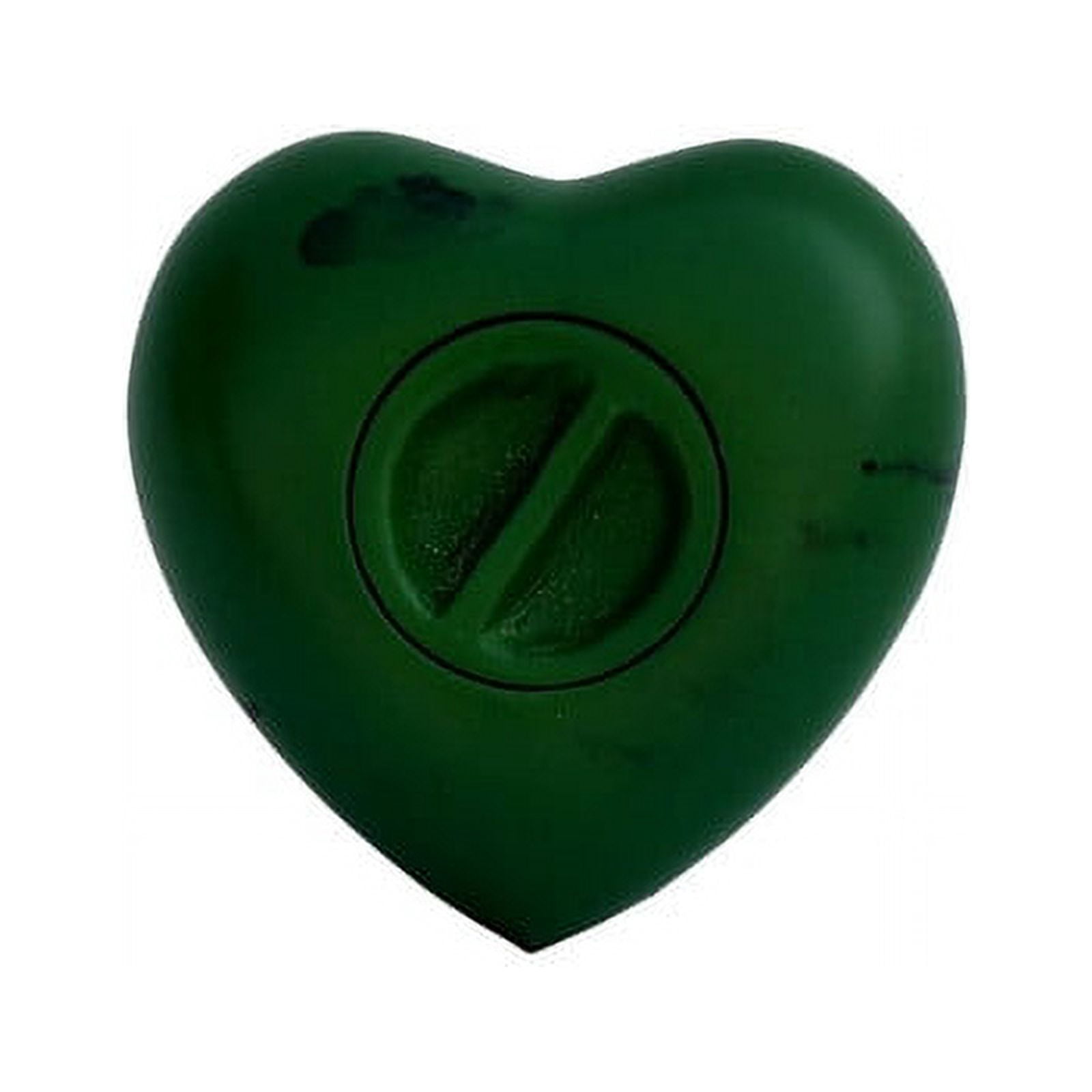 SHREYAS Heart Shaped GREEN DZ Solid Material Cremation Urns Keepsake Vase for Human & Pet Ashes