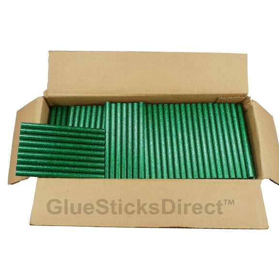 GlueSticksDirect Green Glitter Colored Glue Stick mini X 4" 5 lbs
