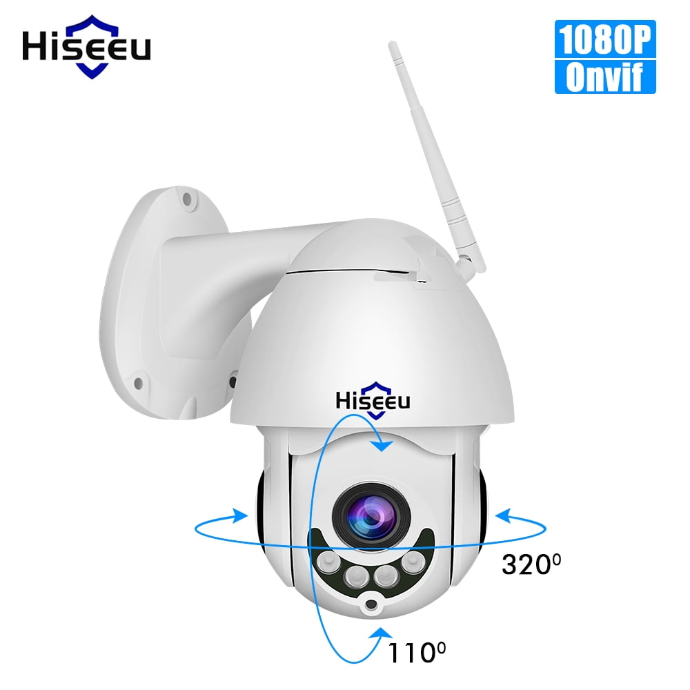 Hiseeu H.265 1080P POE PTZ IP Camera 4X Digital ZOOM 2MP CCTV IP Camera ONVIF 