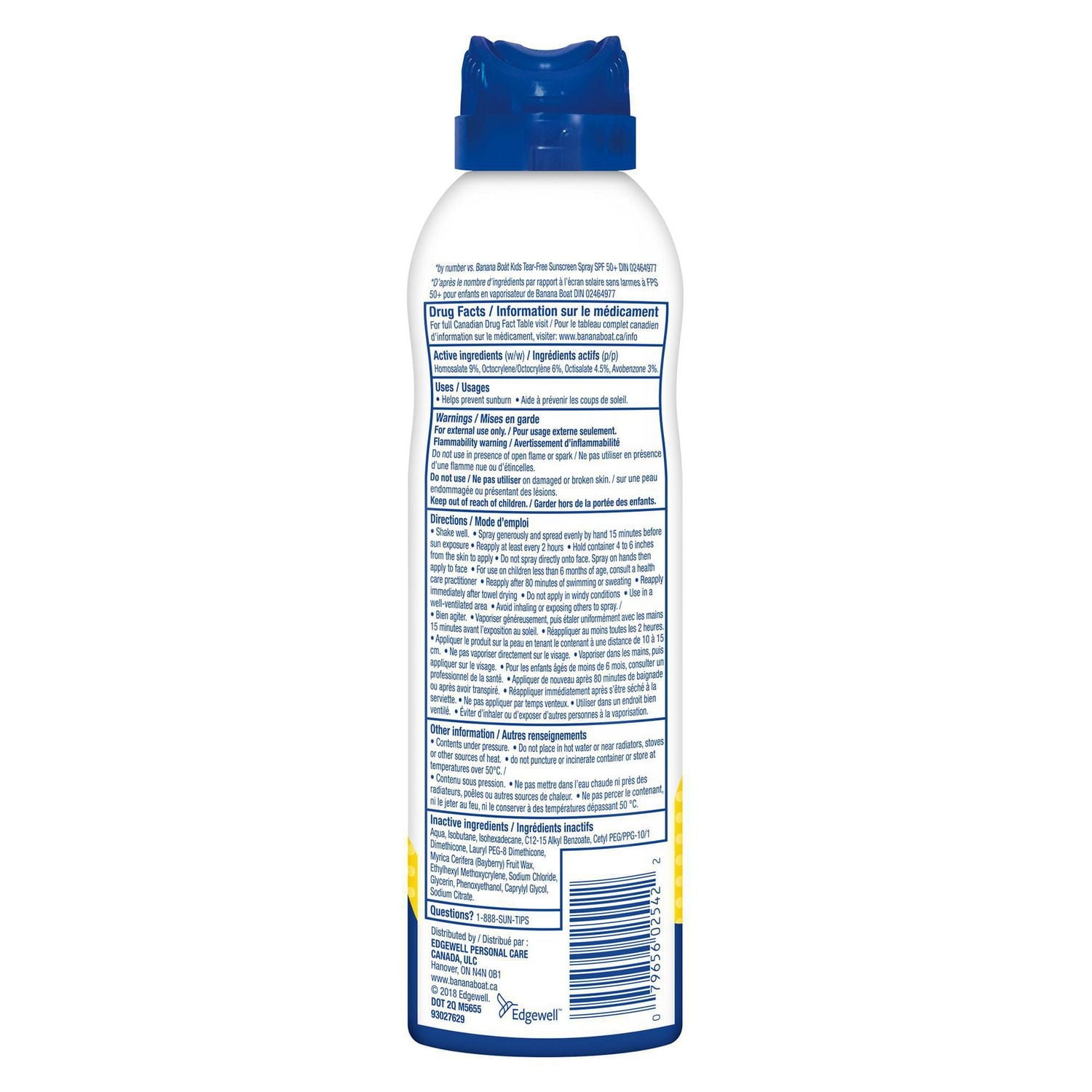 Écran solaire Simply ProtectMC à FPS 50+ pour enfants en vaporisateur de Banana BoatMD