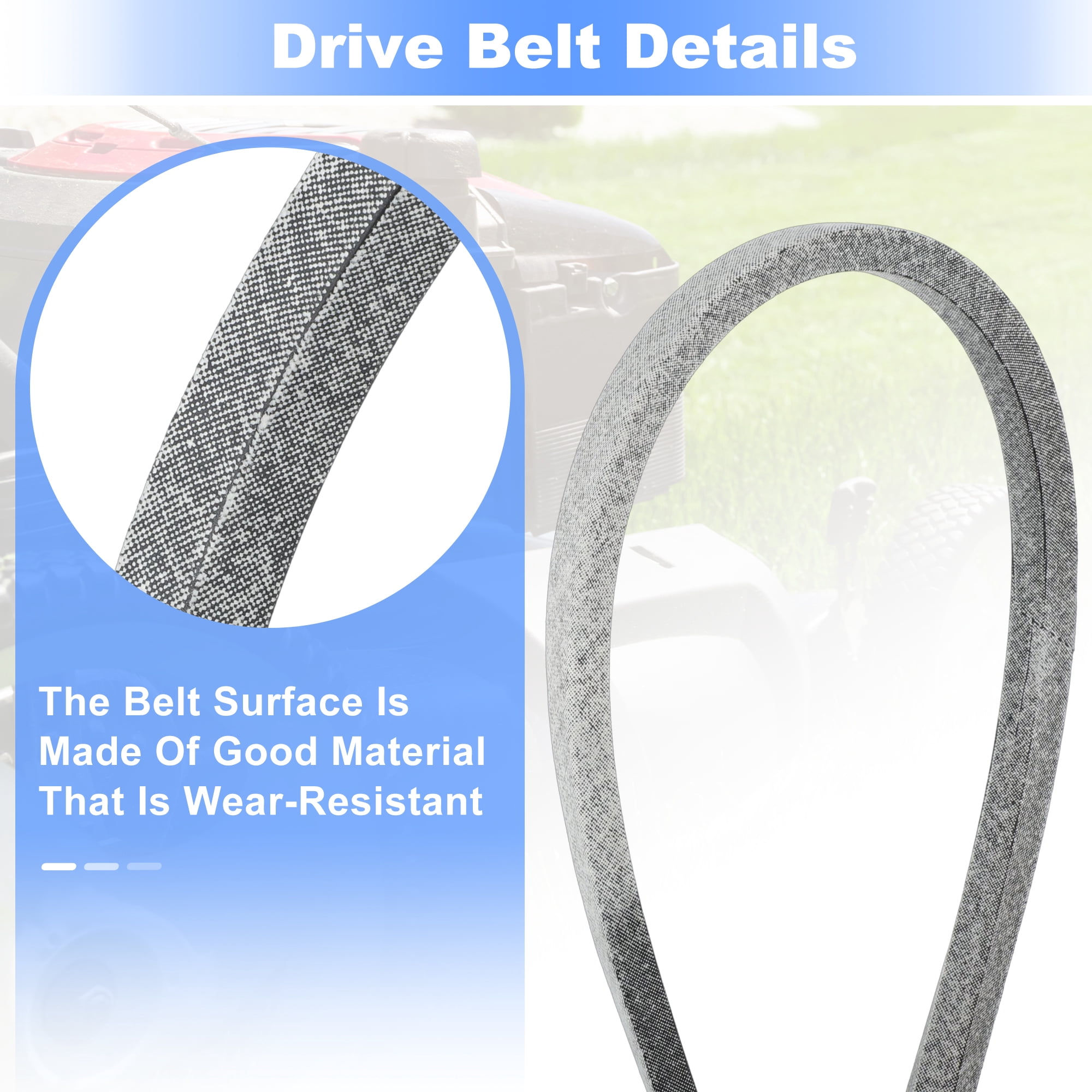 Unique Bargains 135" Lawn Mower Drive Belt for Bad Boy Maverick HD and Other Models