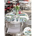 thumbnail image 4 of Outdoor Tablecloth with Umbrella Hole and Zipper, Easter Round Table Cloth 60 Inch Waterproof Tablecloth, Easter Eggs Spring Watercolor Country Bunny Tulip Flower Picnic Table Cover for Patio Camping, 4 of 7