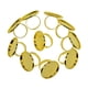 thumbnail image 1 of 10 bases metálicas para anillos en blanco, ideales para la creación de joyas DIY. Almohadilla ajustable. dorado, 1 of 9