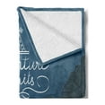 thumbnail image 2 of Saying Soft Flannel Fleece Blanket, Kayak in a Mountain Lake at Night Camping Activity Lifestyle Adventure Words, Cozy Plush for Indoor and Outdoor Use, 70" x 90", Purple Grey Teal, by Ambesonne, 2 of 5