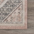 thumbnail image 5 of Ox Bay Diana 2'6" x 8' Pink/Ivory Medallion Stain and Fade Stain Resistant Indoor Runner Rug, 5 of 7