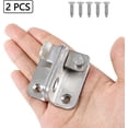 thumbnail image 1 of 2pcs Sliding Door Lock Small Stainless Steel Latch Right Open Security Latch For Doors Windows Bathrooms Cabinets And Drawers (with Screws), 1 of 5