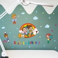 thumbnail image 2 of Adhesivos de pared de PVC con dibujos animados sobre el regreso a la escuela para niños, 2 of 4