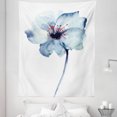 thumbnail image 1 of Watercolor Tapestry, Design of a Spring Flower with Blue Tones Birth of Life Theme Print, Fabric Wall Hanging Decor for Bedroom Living Room Dorm, 5 Sizes, Pale Blue, by Ambesonne, 1 of 1
