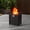 Black, variant on Evita 43'' 50,000 BTU Retangular Outdoor Gas Propan Fire Pit Table in Brown Wicker with Removable Lid and Waterproof Cover