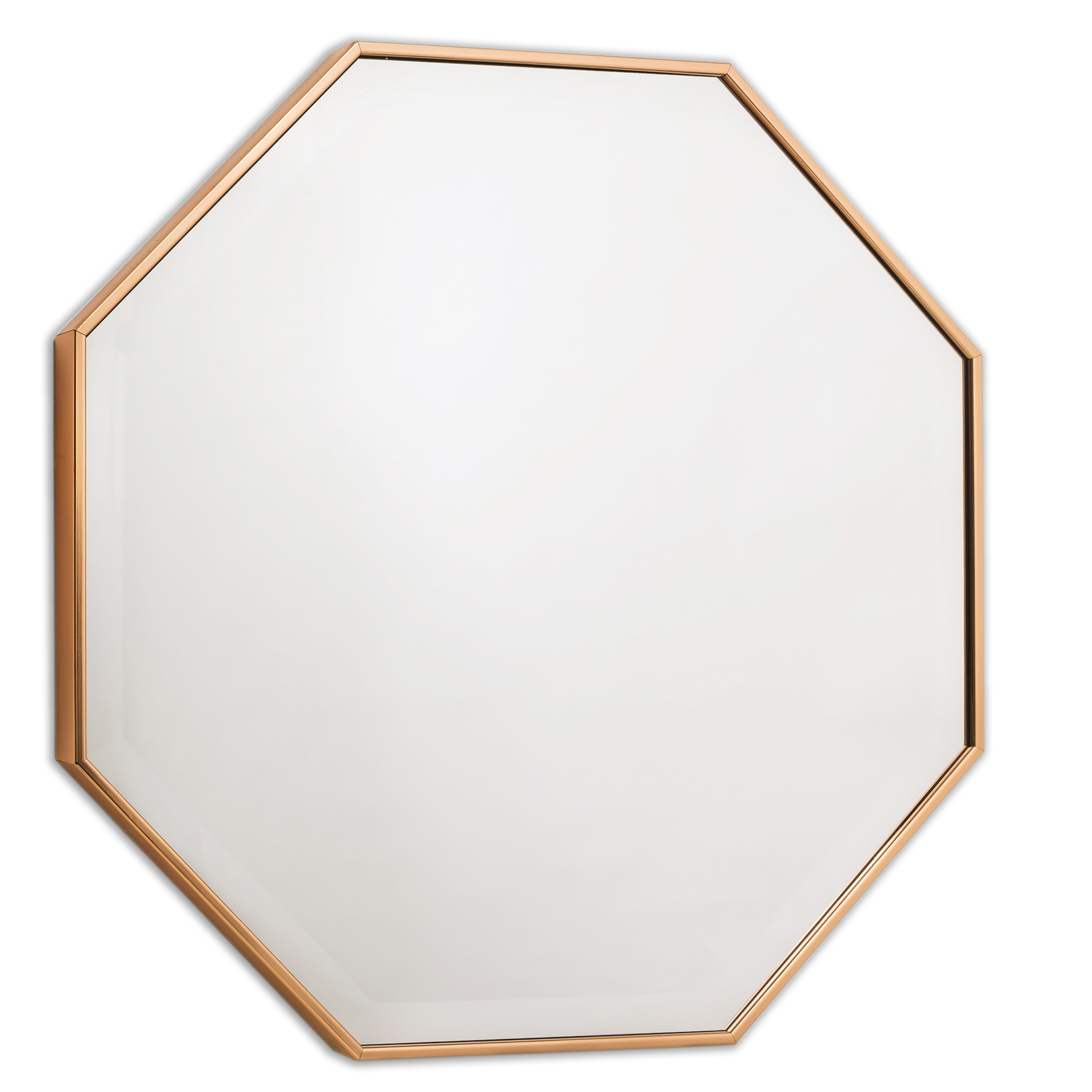Octagon Wall Mirror for Bathroom or Vanity , 26x26 Bronze