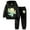 A01-Black, variant on Caqnni Girls Lightweight Sweatsuit Durable Hoodie and Pants for Park Adventures, Playground Climbing, and Outdoor Exploration(A01-Beige,6-7 Years)