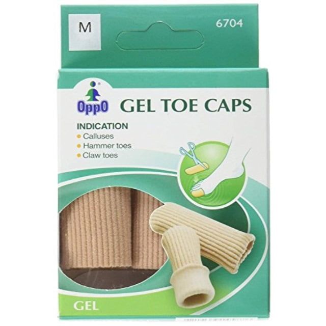 oppo gel toe and finger cap, size small, model no 67042 / pack