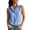 Light Blue, variant on Admvng Womens Shirt Blouse Sleeveless Lapel Collar Button Down Pocket Lightweight Casual Summer Tank Top