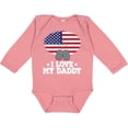 thumbnail image 3 of Inktastic I Love My Daddy Military Son Daughter Boys or Girls Long Sleeve Baby Bodysuit, 3 of 5