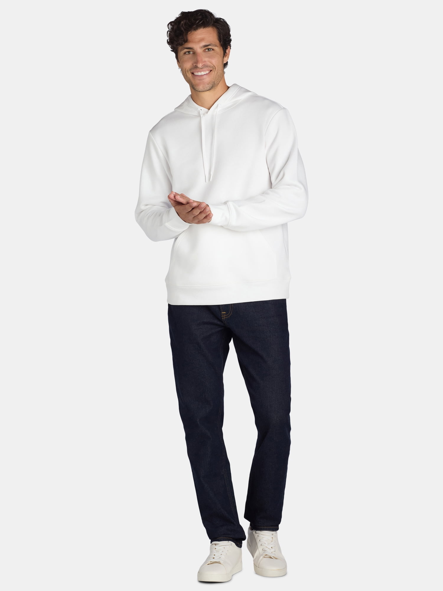 Athletic Works Men's & Big & Tall Men's Fleece Hoodie Sweatshirt, Sizes XS-4XLT