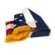 Annin Flagmakers 21098 2-.5 ft. X 4 ft. Colonial Nyl-Glo U.S. Flag with Fringe
