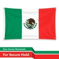 thumbnail image 5 of G128 2 Pack: Mexico Mexican Flag | 3x5 Ft | LiteWeave Pro Series Printed 150D Polyester, 4 Corner Brass Grommets | Country Flag, Vibrant Colors, Perfect For Balcony, More Durable Than 100D 75D Poly, 5 of 10