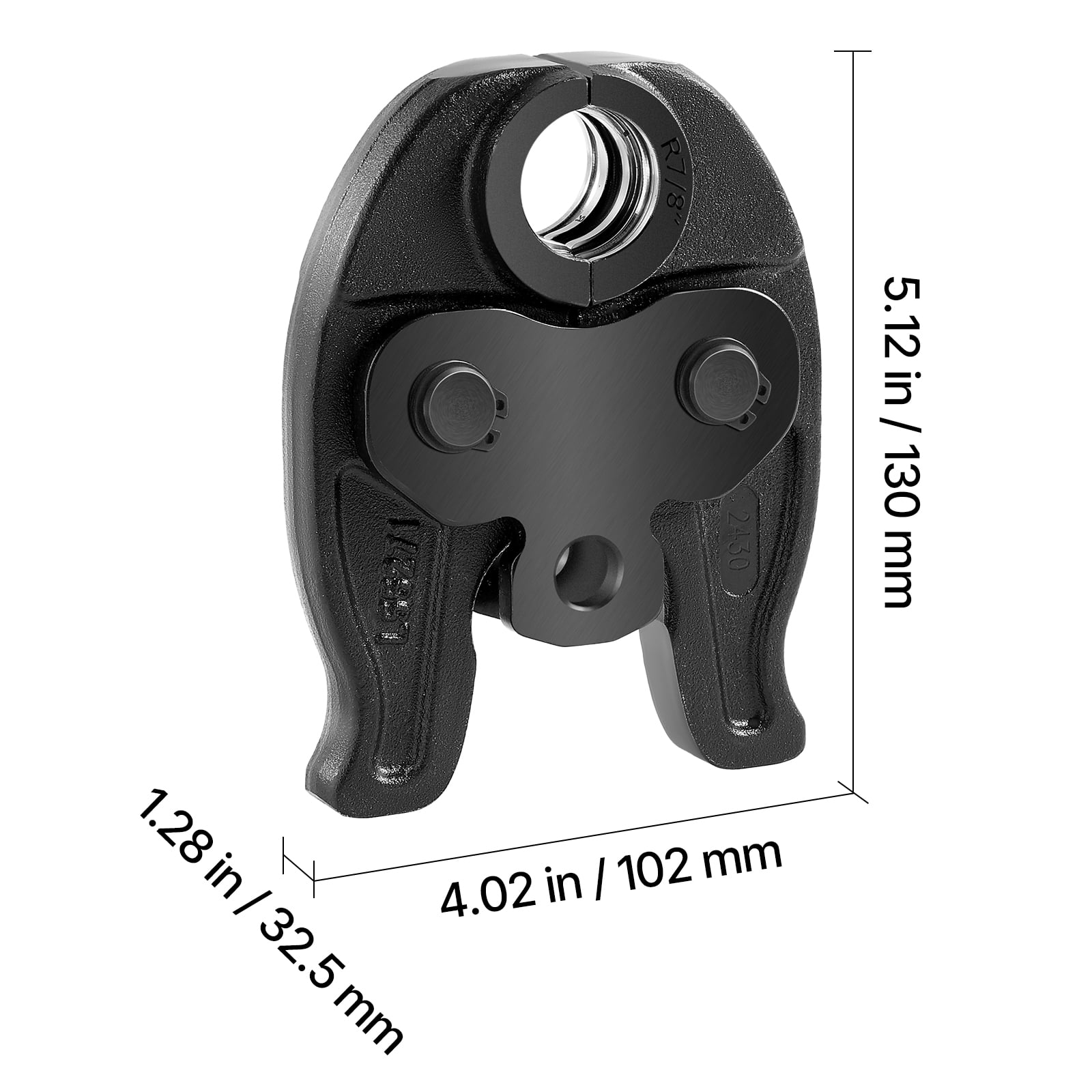 KFFKFF 7/8" Press Jaw for Compact Series Press Tools, Hardened Steel Jaw for High-Pressure HVAC/R Applications - Compatible with 24KN Press Tools for Copper Pipe Connections