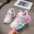 thumbnail image 4 of Kids LED Light Up Sneakers Girls Running Shoes Lightweight Sport Outdoor Walking Shoes for Girls Christmas Birthday Children Show Gift (Toddler/Little Kid/Big Kid) ﻿, 4 of 9